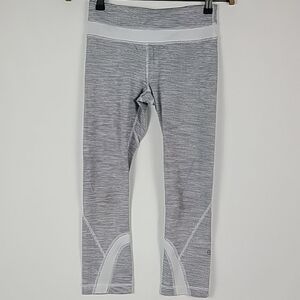 Lululemon Women's Black White Stripes Leggings 22" Inseam Size 4